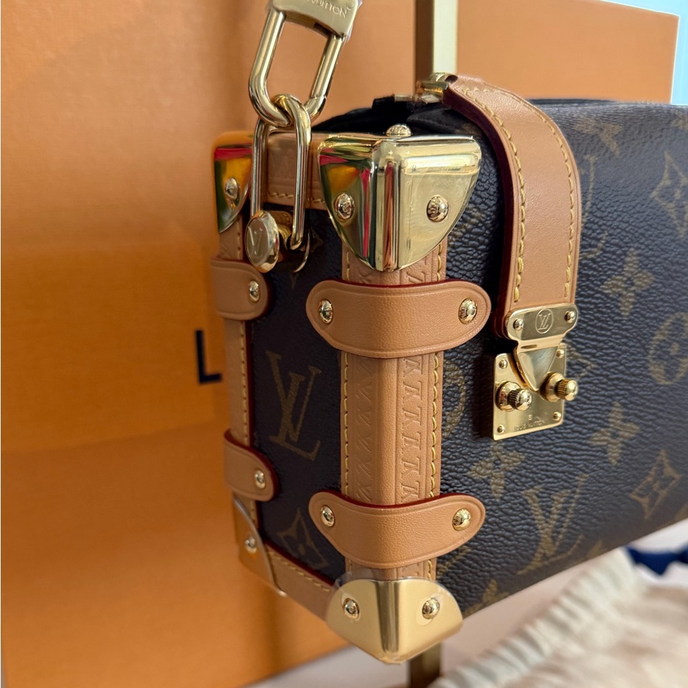 Louis Vuitton Monogram Side Mini Trunk PM ~ Gently Used w/ Box, Dust Bag 2 COA’s - Picture 7 of 16